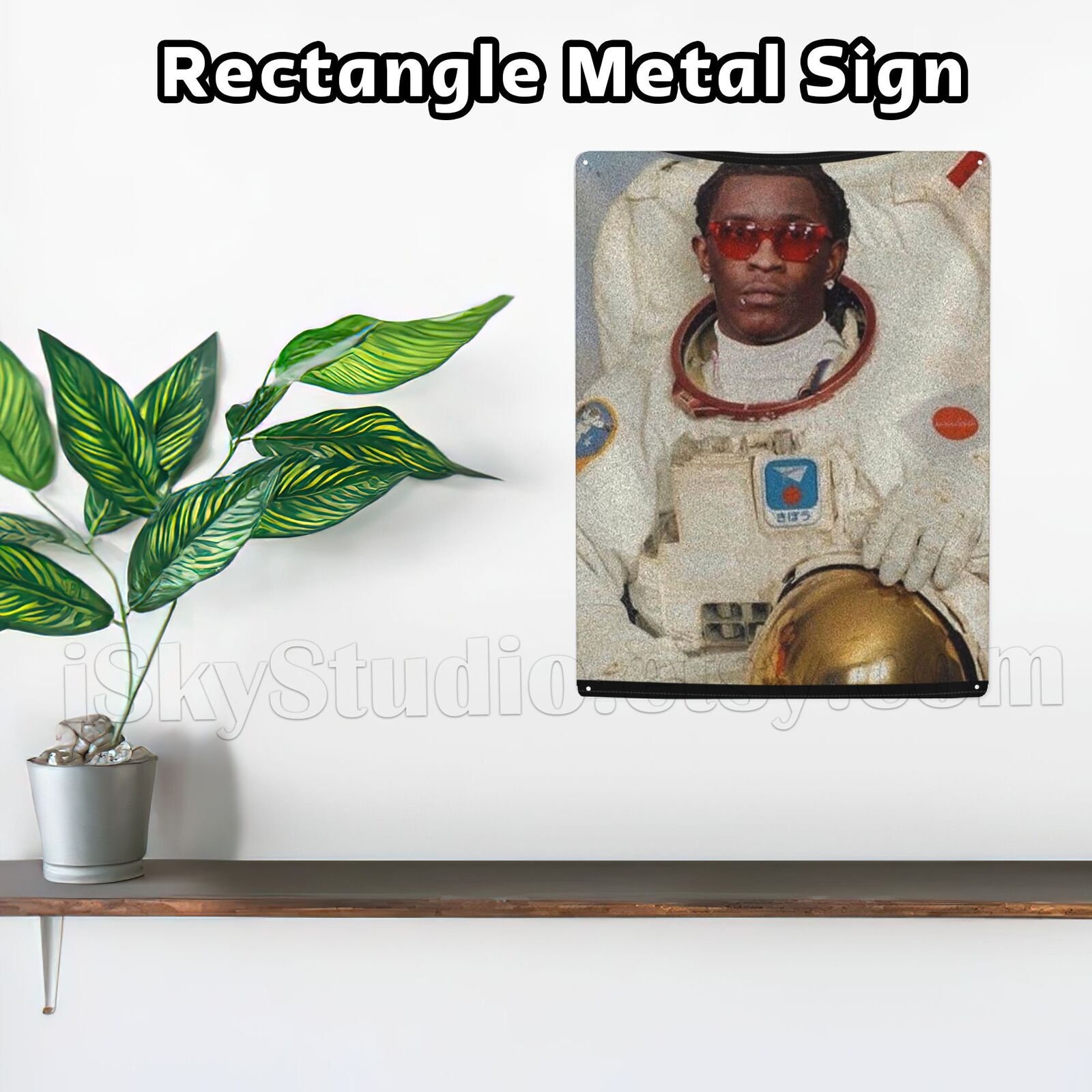 Funny Tapestry the Astronaut Thug Space College Art Banner Flag
