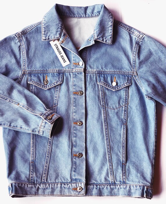 Chaqueta De Mezclilla Pintada A Mano Chaqueta De Mezclilla Etsy