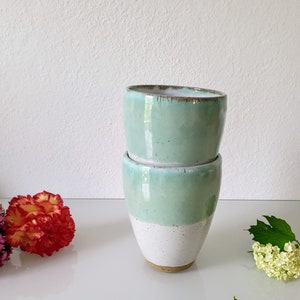 handgemachte Kaffeetasse aus Keramik, Cappuccino Becher, Gift Mother day, Teetasse, handmade ceramic mug
