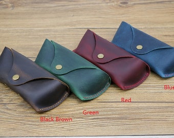 Glasses Case Leather, Glasses Box, Eyeglass Case,Leather Sun glasses case, leather glasses case,leather glasses pouch, eyeglasses case