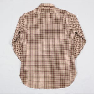 VTG 60s Pendleton Virgin Wool Flannel Shirt Mens Large Salmon Plaid USA Made image 2