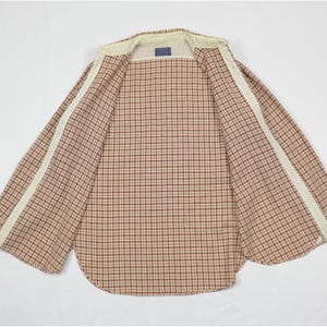 VTG 60s Pendleton Virgin Wool Flannel Shirt Mens Large Salmon Plaid USA Made image 6