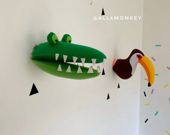 Aligator i tukan – zwierzęta afrykańskie