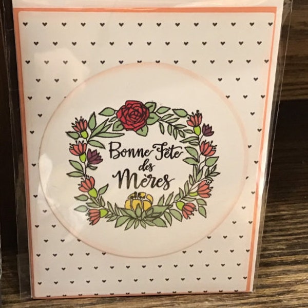 Bonne Fete des Meres (French) Greeting Card