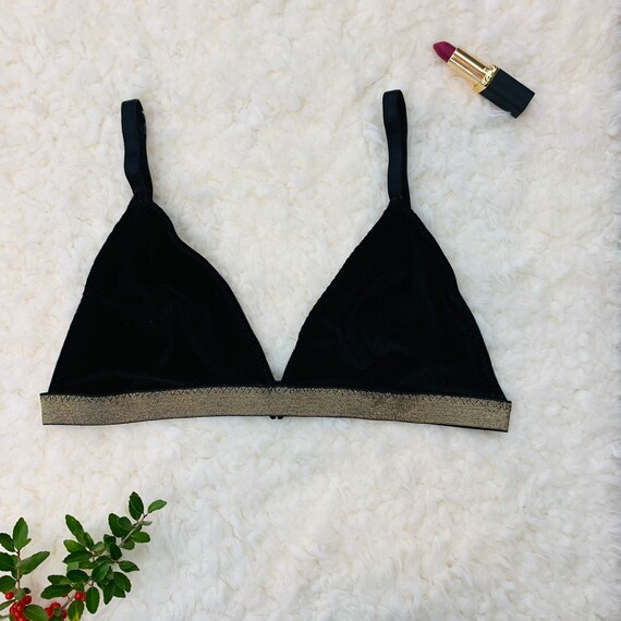 black triangle bralette