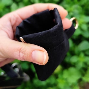Bolsa de cuero de corcho - Bolsa de actividades para perros - Bolsa de golosinas - Bolsa pequeña de cuero vegano con corcho - Monedero - Monedero flexible Estuche - Bolsa para pasear perros