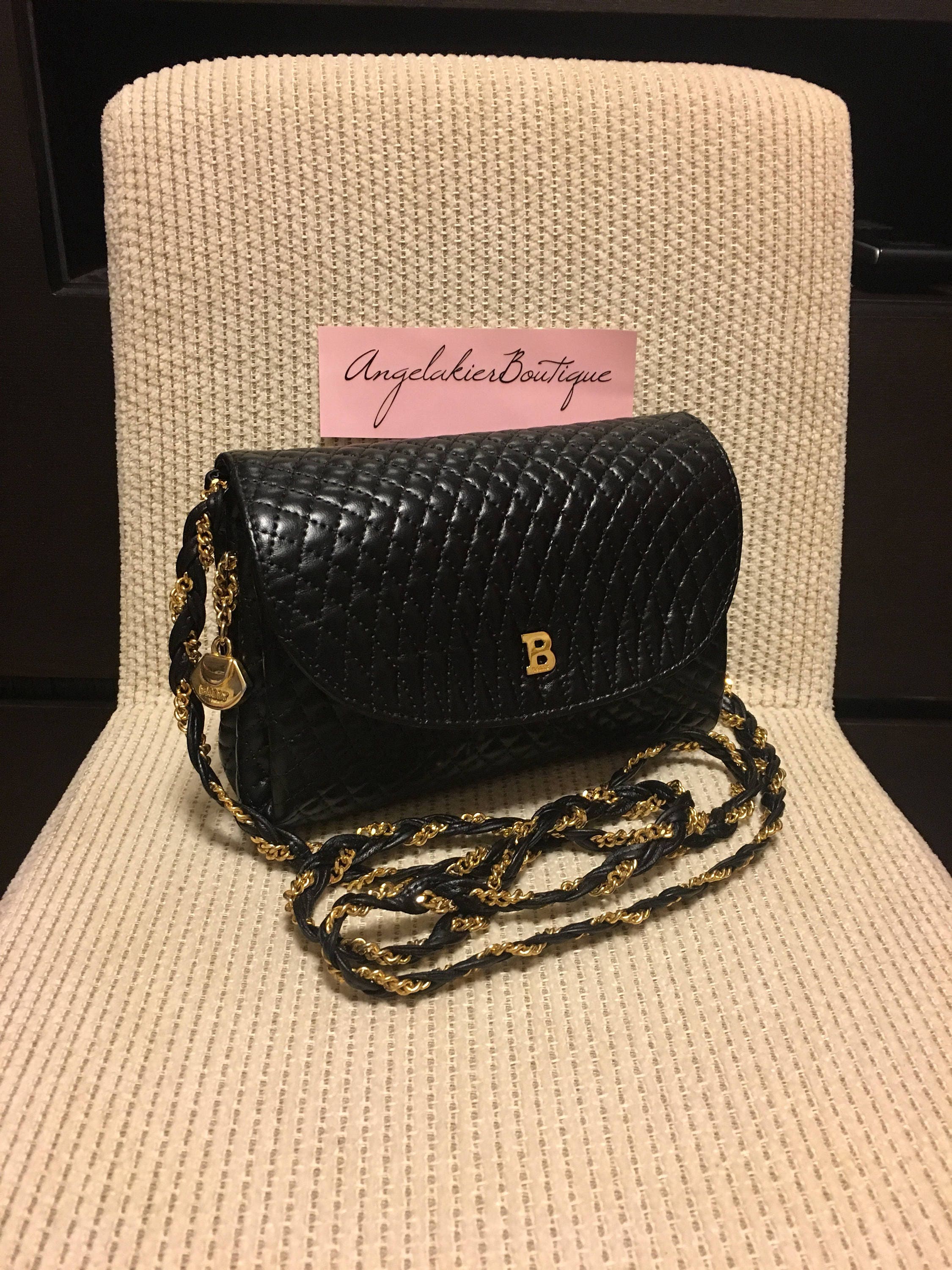 bally quilted bag