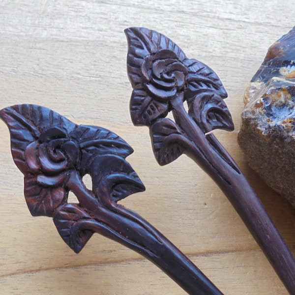 SEASHELL Wood Hair Stick in One/Single Prong Wood Hair Pin, Hair Accessories HS1410 SN