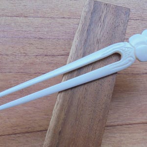 Flower Bone Hair Sticks, Hair Pin, Hair Fork, 2 Prongs Hair Accessories HS87 image 7