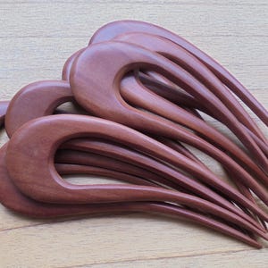 2 Prongs Wood Hair Sticks, Hair Pin, Hair Fork, Hair Accessories HS111
