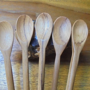 Cuchara de madera, cuchara artesanal, cuchara ecológica, utensilio de cocina de madera, cuchara de cóctel SPN08