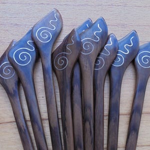 1 Haarstab aus Holz, Haarnadel Holz, Haarnadel, Haargabel, Haarschmuck HS30