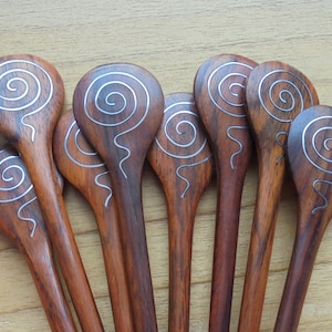 1 Zacken Holz Haarstab, Haarpin, Haargabel, Haarschmuck HS04