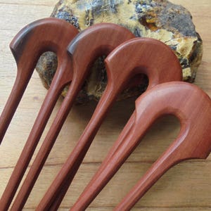 2 Zacken Holz Haarsticks, Haarnadel, Holz Haargabel, Haarschmuck HS129