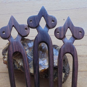 2 Prongs Wood Hair Sticks, Hair Pin, Hair Fork, Hair Accessories HS2618-1