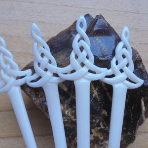 One/Single Prong Bone Celtic Hair Stick, Celtic Knot Hair Pin Hair Accessories HS5934 BN