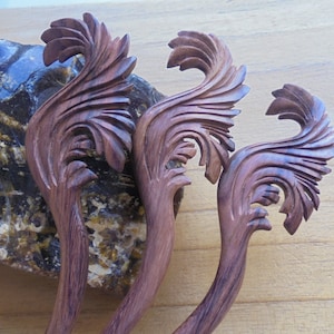 One/Single Prong Wood Hair Stick, &quot;WIND&quot; Hair Pin, Eco Friendly Hair Pin Accessories HS5518