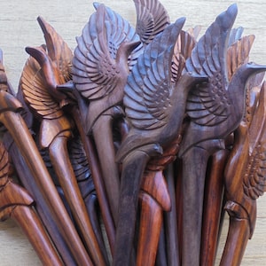 Single Prong Bird Hair Pin, Wood Hair Stick, Hair Fork, Hair Accessories HS63