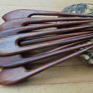 2 Prongs Wood Hair Sticks, Hair Pin, Hair Fork, Hair Accessories HS127