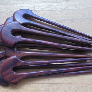 2 Prongs Classic Wood Hair Sticks, Organic Wood Hair Fork, Hair Pin Accessories HS68