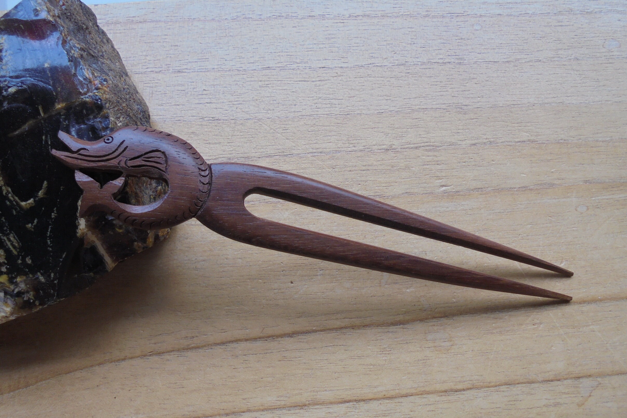 Wood Hair Stick 2 Prongs Wood Hair Sticks Hair Pin Hair Etsy