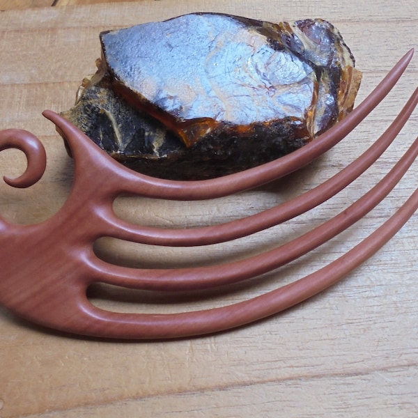 Wooden Hair Fork Etsy