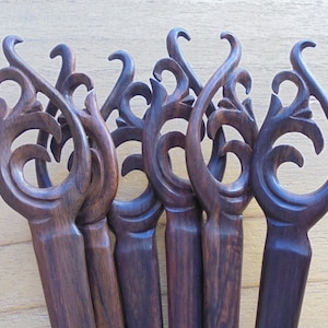 1 Zacken Holz Haarstab, Haarnadel, Haarforke, Haarschmuck HS75