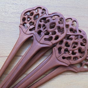 1 Prong Wood Hair Stick, Hair Pin, Hair Fork, Hair Accessories HS 503
