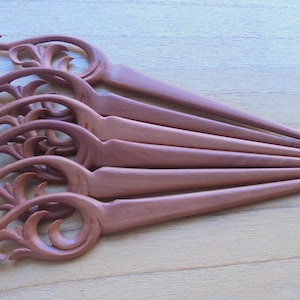 1 Haarstab aus Holz, Haarnadel, Haargabel, Haarschmuck HS75 SABA
