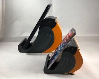 Robin Cell Phone Stand with matching Business Card Holder