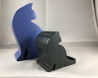 Cat Cell Phone Holder and Business Card Holder Set