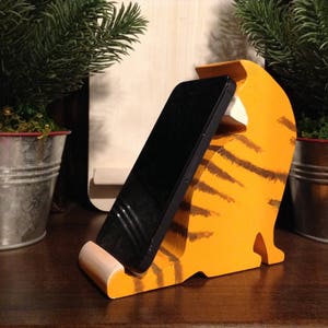 Kitty Cat Cell Phone Stand, Wood Phone Stand, Phone Holder, iPad Holder image 8