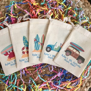 Lilo & Stitch Surf Island Birthday Party, Personalized Gable Favor Boxes,  Pack of 8 