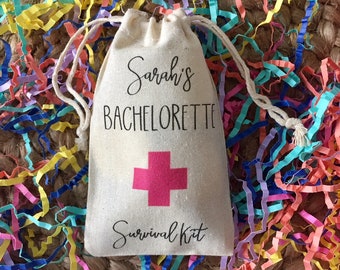 Set of 10 Bachelorette Survival Kit Favor Bags (Item 1533A)