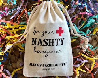 Set of 10 Nash Bash Survival Kit Bags -Party Hangover Kit - For Your Nashty Hangover(Item 1871A)