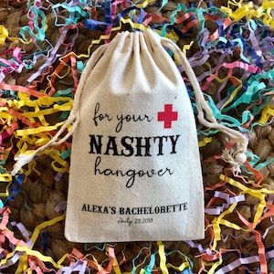 Set of 10 Nash Bash Survival Kit Bags -Party Hangover Kit - For Your Nashty Hangover(Item 1871A)