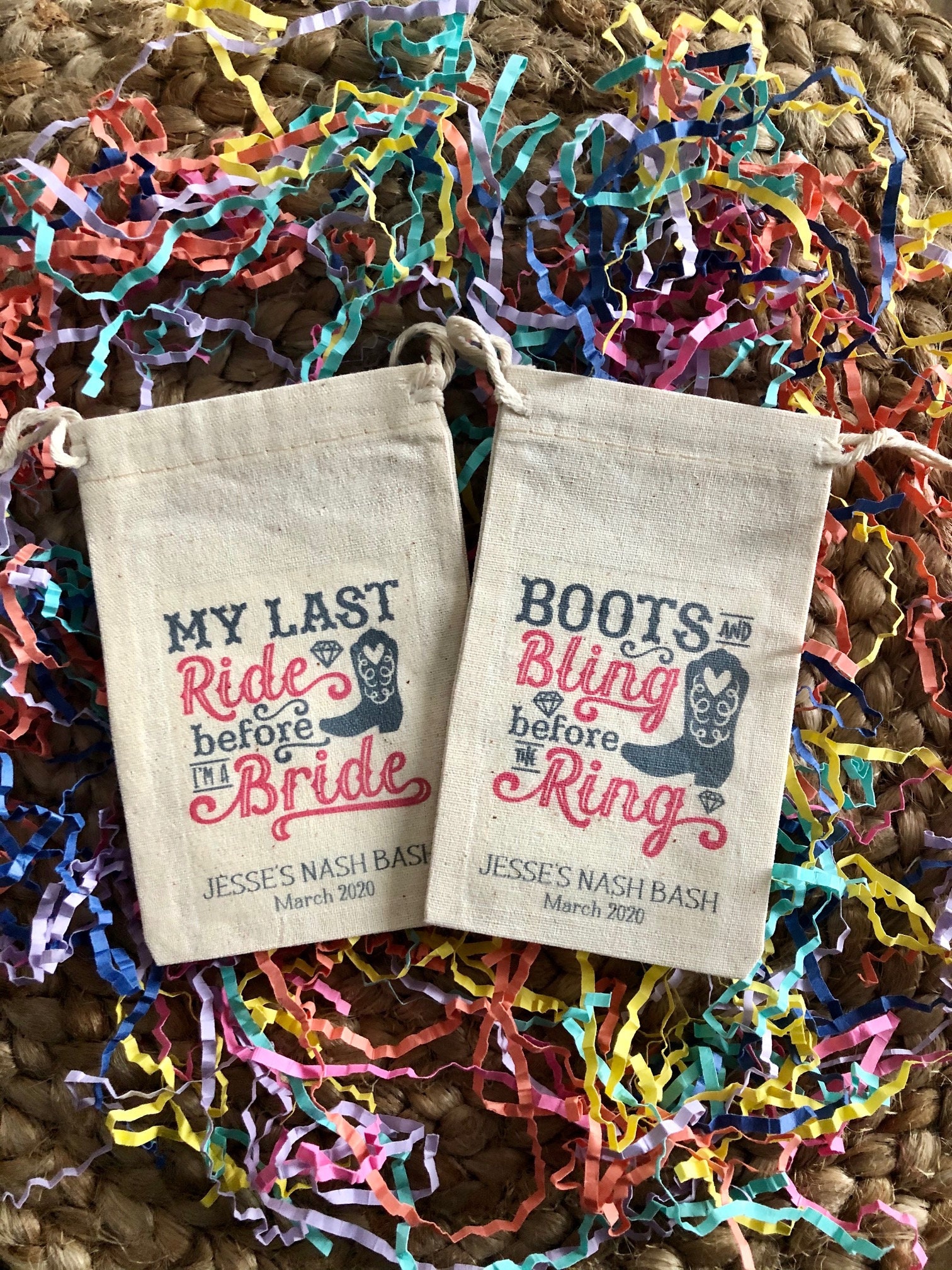 Set Of 10 Bachelorette Survival Kit Bags Last Ride Before Etsy