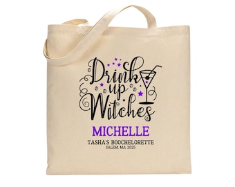 Drink Up Witches Tote Bag: Halloween Bachelorette Party Favor