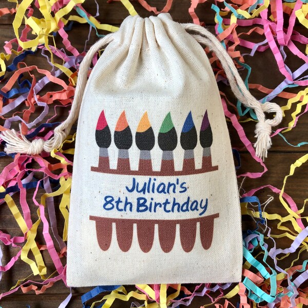 Art Party Favor Bag Etsy