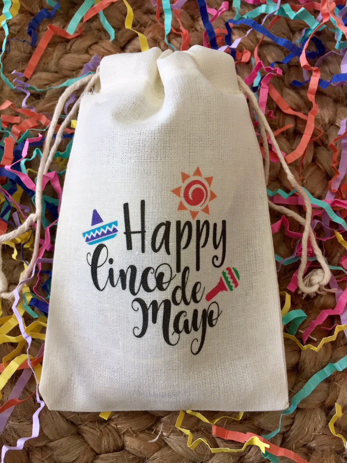 Set of 10 Happy Cinco De Mayo Party Favor Bags item 1445A Etsy