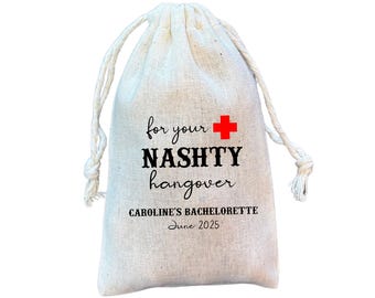 Nashville Bachelorette Hangover Kit Bags: Western Party Favor