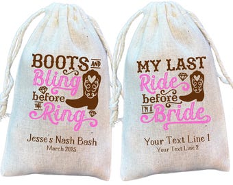 Western Bachelorette Favor Bags: Hangover Recovery Kit - Last Ride