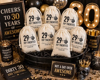 Halloween Birthday Hangover Kit Bags: Skull Middle Finger Favor Bags