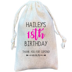 Personalized Party Favor and Gift Bags &quot;ANY AGE&quot; Birthday, Custom Goody Bag