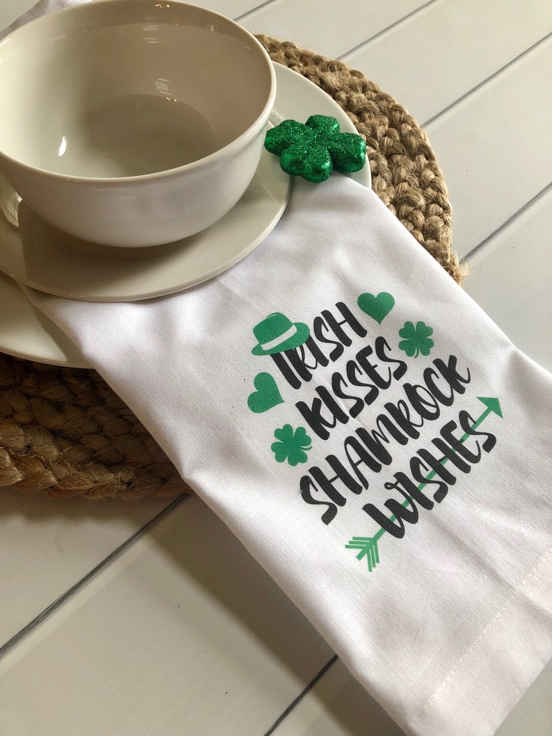 St Patrick/'s Day Cloth Dinner Napkin Set Irish Wedding Table Decor Irish Dinner Party Item 1175P