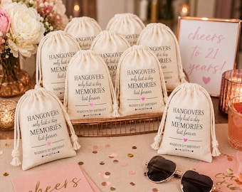Personalized Hangover Kit Bag: Bachelorette Birthday Party Favor