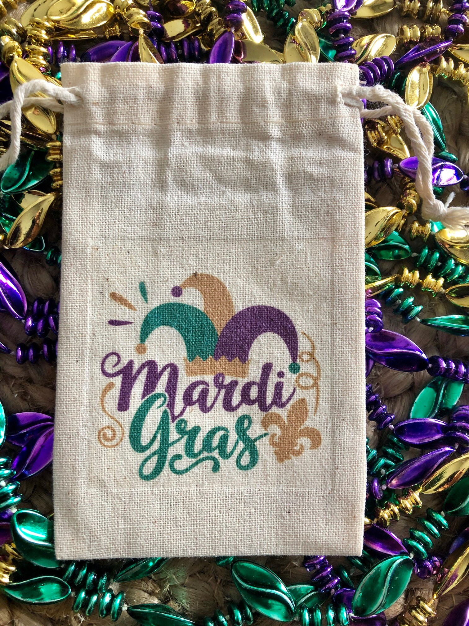 Set Of 10 Mardi Gras Party Favor Bags Nola Item 2064a Etsy