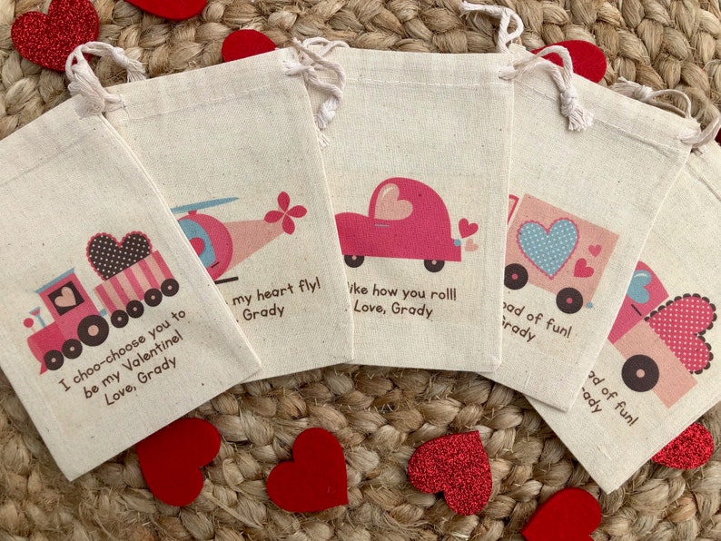 Set of 10 Kid's Valentine's Day Party Favor Bags / Etsy
