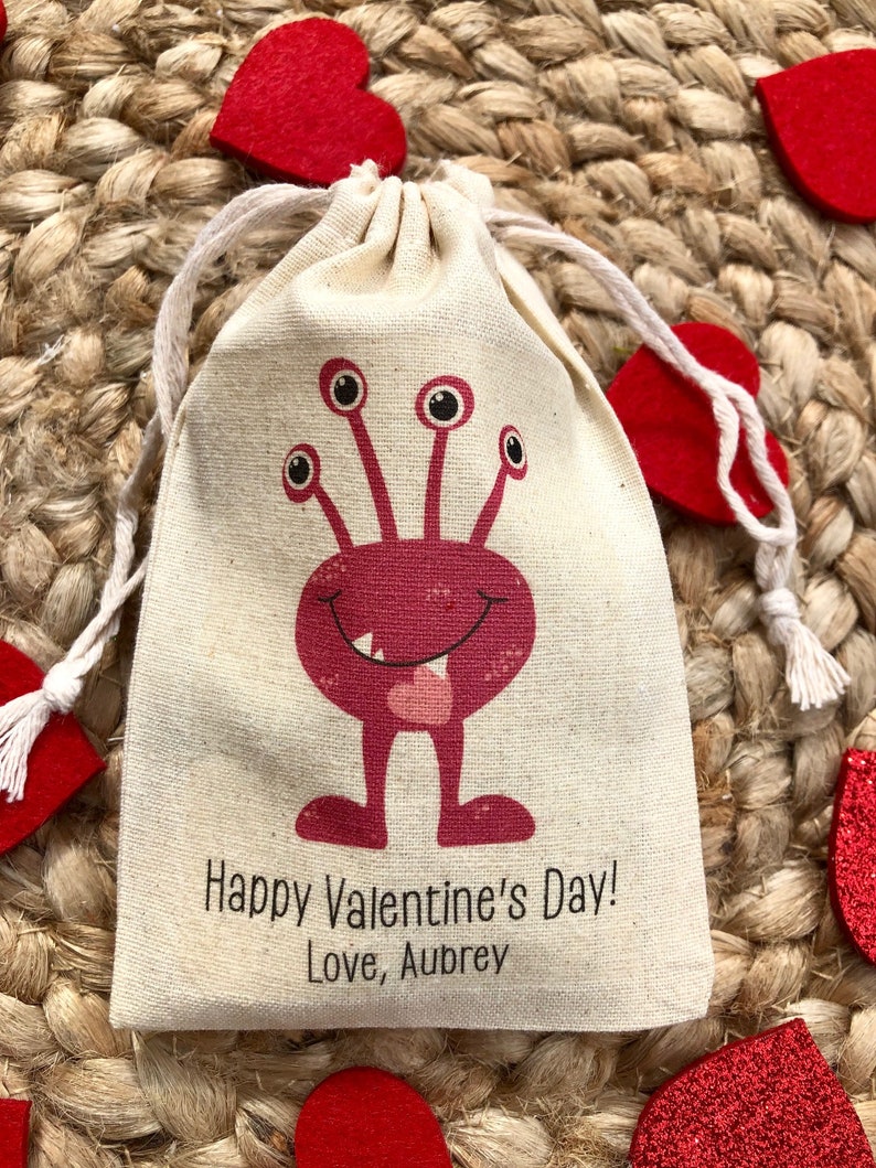 Set of 10 Kid's Valentine's Day Party Favor Bags / Etsy