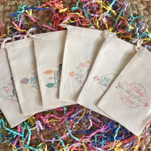 Set of 10 Nursery Rhyme Theme Favor Bags for Birthday Party or Baby Shower (Item 1651A)